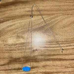 Kendra Scott Turquoise Gold Pull Necklace